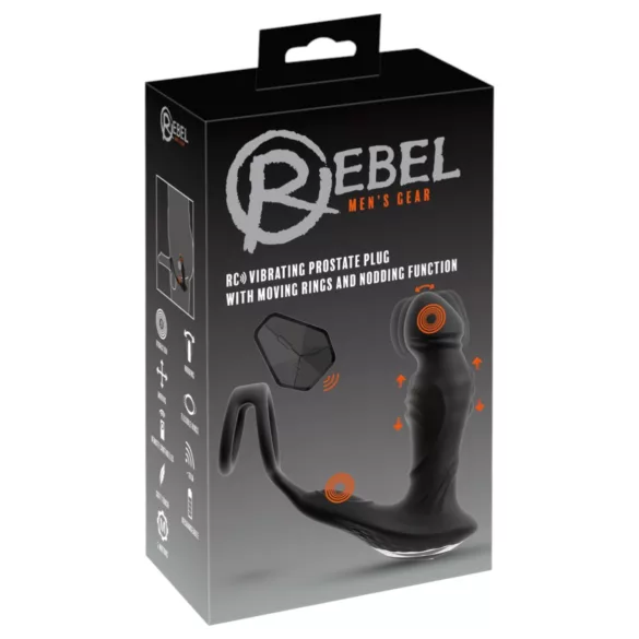 Rebel - Stoß-Prostata-Vibrator (schwarz)