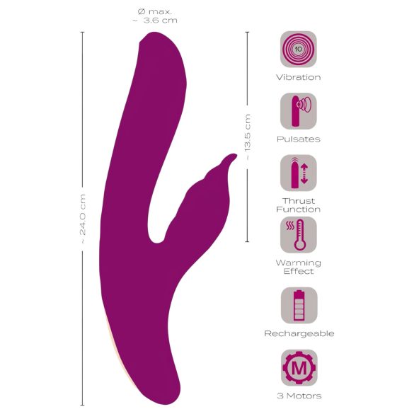 Javida - 4in1 G-Punkt & Klitoris Vibrator (lila)