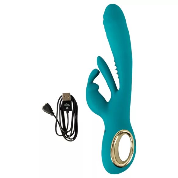 Smile - Stoß- und G-Punkt-Vibrator mit Klitorisstimulator (Grün)