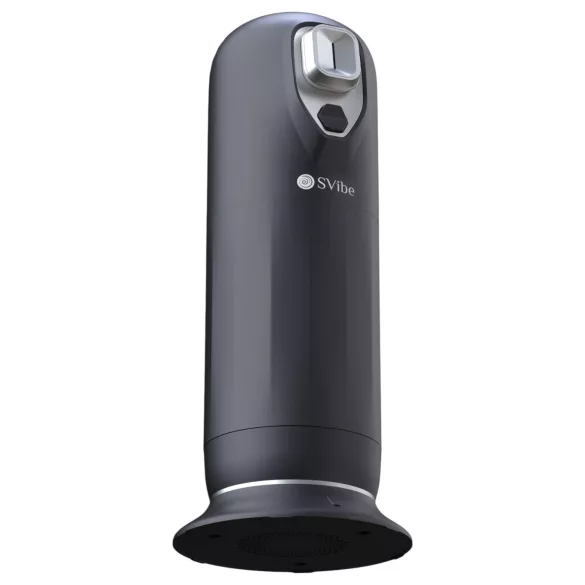 Snail Vibe Jet - Stößender Masturbator mit Heizfunktion (schwarz)