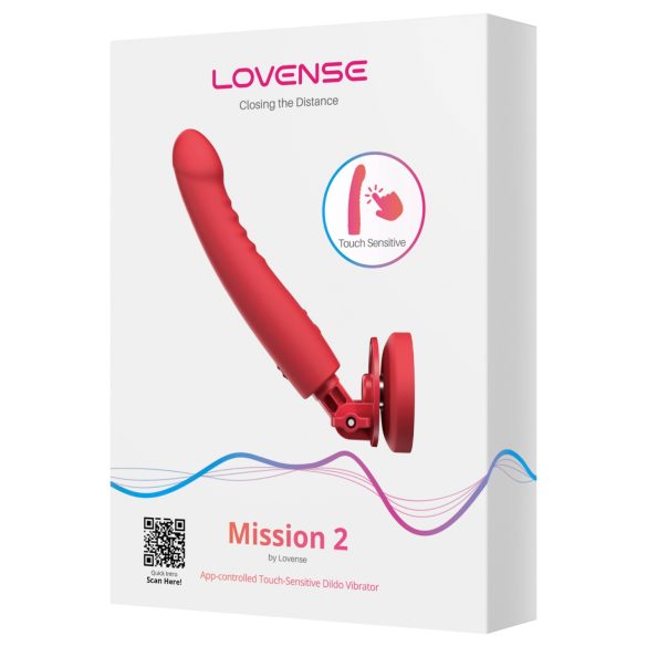 Lovense Mission 2 - Intelligenter Vibrator mit Saugnapf (Rot)