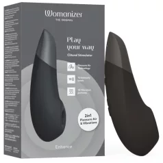   Womanizer Enhance 2in1 Luftwellen‑Klitorissauger + Vibrator (schwarz)