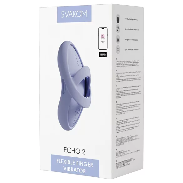 Svakom Echo 2 - intelligenter Fingervibrator (Blau)