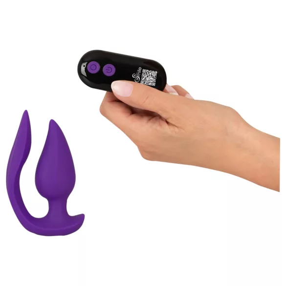 Smile - 2in1 Anal-Vibrator und Klitorisstimulator (Lila)