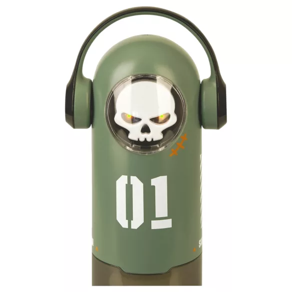 Rebel Skull - stoßender und vibrierender Masturbator (grün)