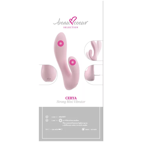 Beau Coeur Cerya - Mini Klitoris-Vibrator (zartrosa)