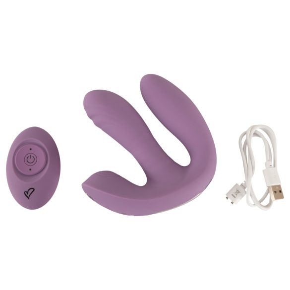 Beau Coeur Mireva - Dreifacharmiger, ferngesteuerter Vibrator (lila)
