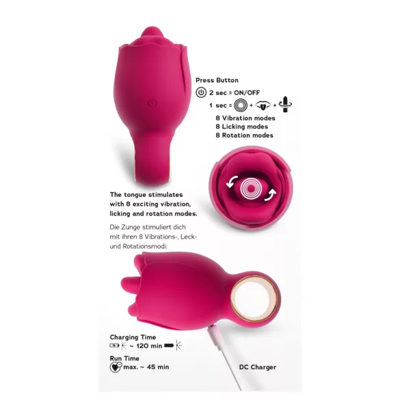 You2Toys Oral Fun - Zungen‑Klitorisstimulator (rosa)