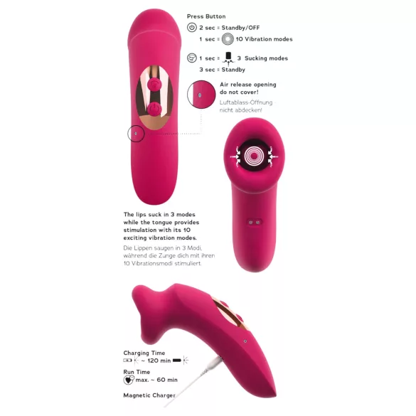 You2Toys Oral Fun - Saug- und Zungen-Klitorisstimulator (rosa)