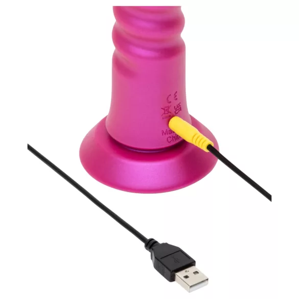 ROMP Jiggle - Stoßvibrator mit Saugnapf (rosa)