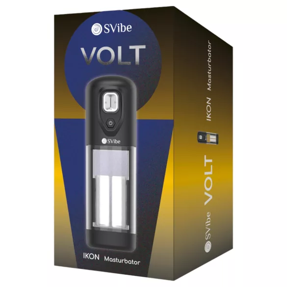 Snail Vibe Ikon Volt - Automatischer Masturbator (Schwarz)