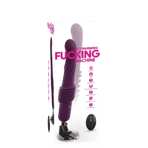 You2Toys - Fernbedienbarer, wärmender Stoßvibrator (lila)