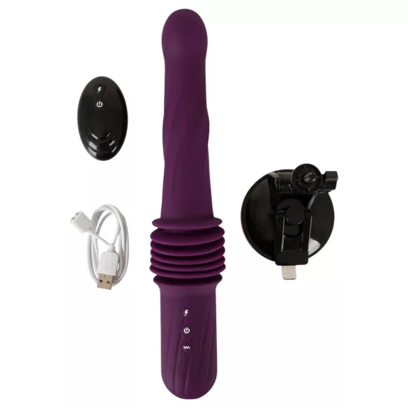 You2Toys - Fernbedienbarer, wärmender Stoßvibrator (lila)