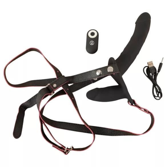 You2Toys - ferngesteuerter, doppelt anlegbarer Vibrator (schwarz)