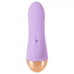   Cuties - wiederaufladbarer, wasserdichter Mini-Vibrator mit Klitorisarm (lila)