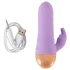 Cuties - wiederaufladbarer, wasserdichter Mini-Vibrator mit Klitorisarm (lila)