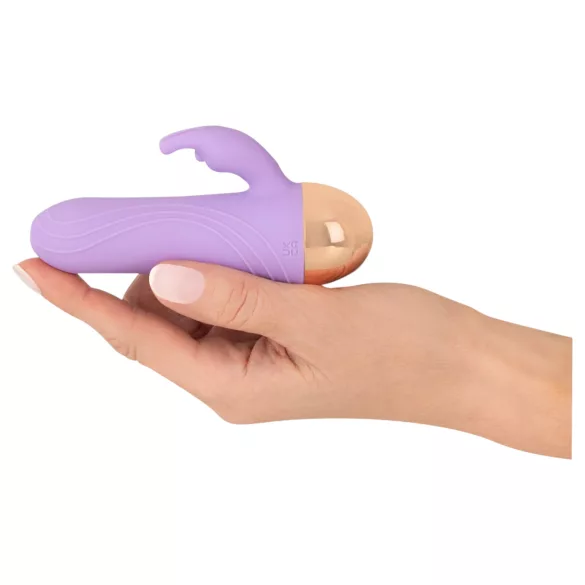 Cuties - wiederaufladbarer, wasserdichter Mini-Vibrator mit Klitorisarm (lila)