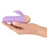 Cuties - wiederaufladbarer, wasserdichter Mini-Vibrator mit Klitorisarm (lila)