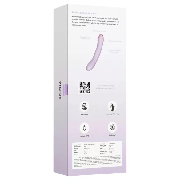 Svakom Selena - wärmender, stoßender G-Punkt-Vibrator (lila)