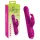 Sweet Smile - Schub-, Rotationsvibrator mit Klitorisstimulator (rosa)