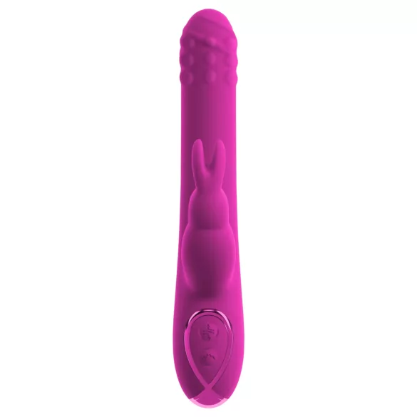 Sweet Smile - Schub-, Rotationsvibrator mit Klitorisstimulator (rosa)