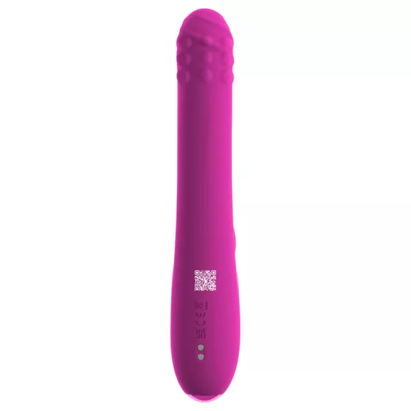 Sweet Smile - Schub-, Rotationsvibrator mit Klitorisstimulator (rosa)