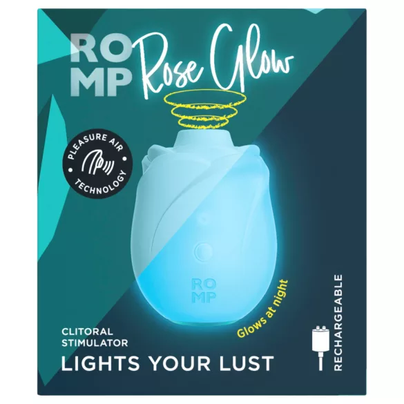 ROMP Rose Glow - Luftwellen-Klitorisstimulator (blau)