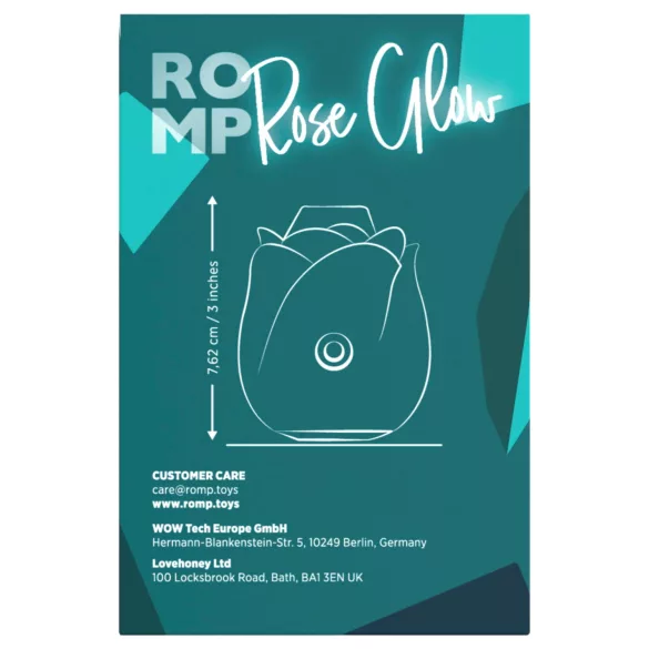 ROMP Rose Glow - Luftwellen-Klitorisstimulator (blau)
