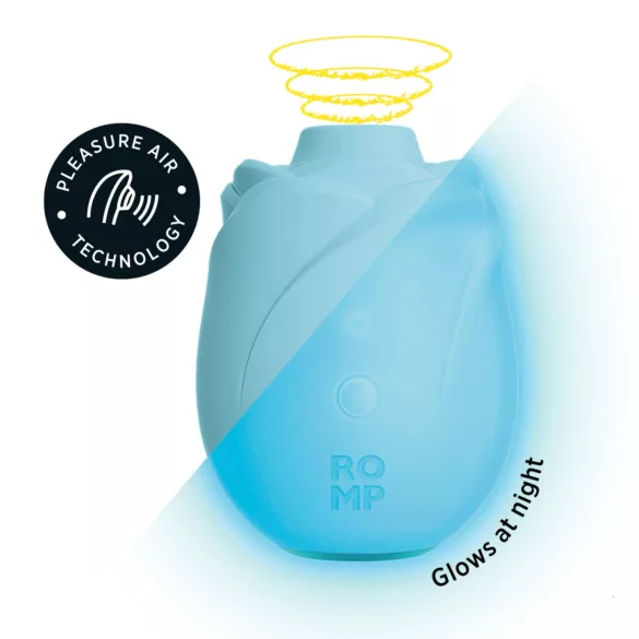 ROMP Rose Glow - Luftwellen-Klitorisstimulator (blau)