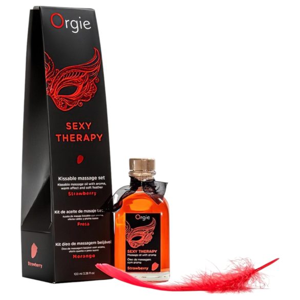 Orgie Sexy Therapy - Massagöl-Set - Erdbeere