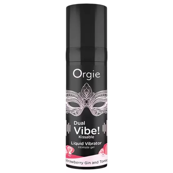 Orgie Dual Vibe - Unisex-Flüssigvibrator - Erdbeere - Gin Tonic (15 ml)