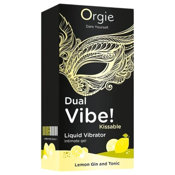 Orgie Dual Vibe - Unisex flüssiger Vibrator - Gin Tonic (15ml)