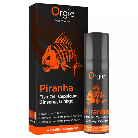 Orgie Piranha Power Cream - Stimulierende Potenzcreme für Männer (15 ml)