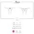 Obsessive Miamor - Netzoffener Spitzen-Slip (Schwarz) - L/XL