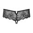 Obsessive Merossa - Glamouröse, Offene Damen-String - Schwarz - L/XL