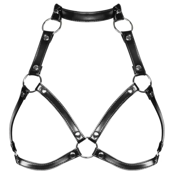 Obsessive A740 - Halsband Geschirr-Top (schwarz) - S-L