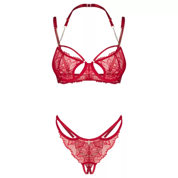 Obsessive Matildea - Spitze BH-Set (Rot)