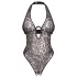Obsessive Addia - Leopardenmuster-Body mit offenem Schritt