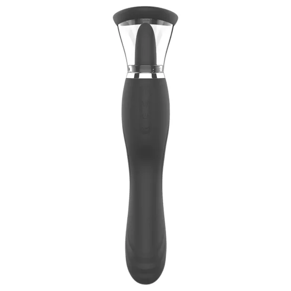 Sweet Play - 2-in-1 Vibrator mit lecken­der Zunge für die Klitoris und Saugfunktion (schwarz)
