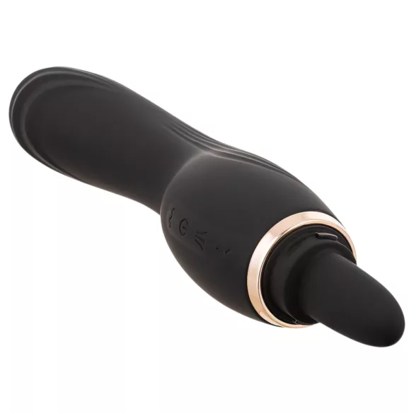 Sweet Play - 2-in-1 Vibrator mit lecken­der Zunge für die Klitoris und Saugfunktion (schwarz)