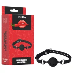 Wild Play - Silikon Knebel (schwarz)