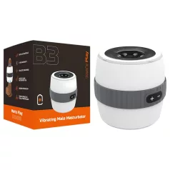   Erospace Men's Play - diskreter Vibrationsmasturbator für Männer (weiß)