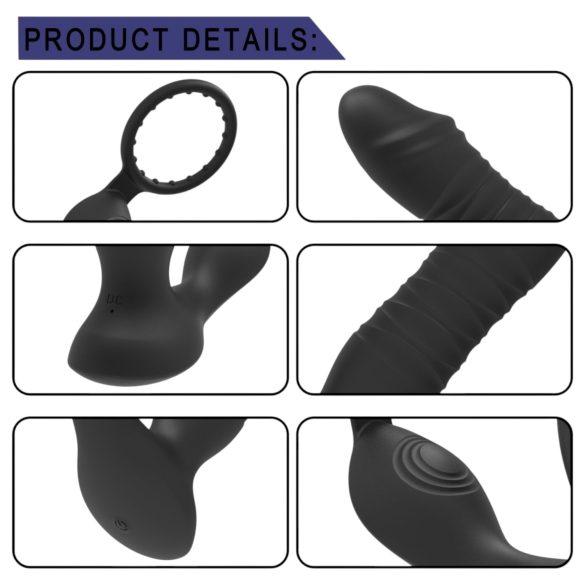 Men's Play - Intelligenter Prostata-Vibrator (Schwarz)