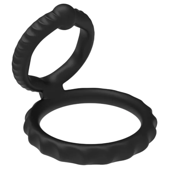 Men's Play - Penis- und Hodenring (schwarz)