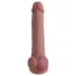 Erospace Natural Play - Silikon-Dildo 24 cm (hautfarben)