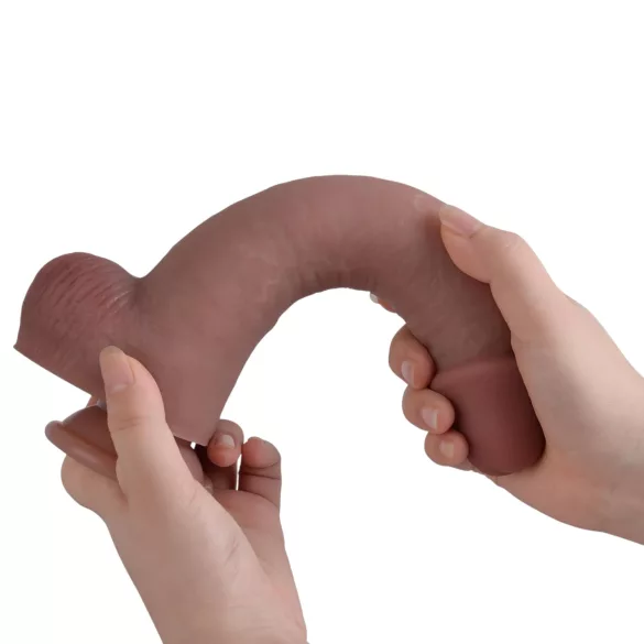 Erospace Natural Play - Silikon-Dildo 24 cm (hautfarben)