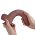 Erospace Natural Play - Silikon-Dildo 24 cm (hautfarben)