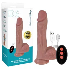   Erospace Natural Play - naturgetreuer Stoß- und Rotationsvibrator (hautfarben)