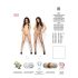Passion BS001 - Grobmaschiger Netz-Overall (Weiß) - S-L
