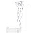 Passion BS010 - Offenes Netz-Overall (Schwarz) - S-L